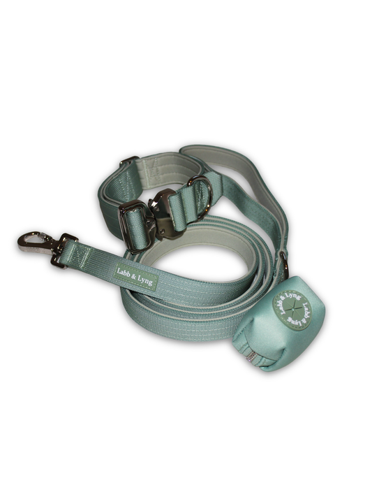 Solid Halsbånd- og linesett - Salviegrønn