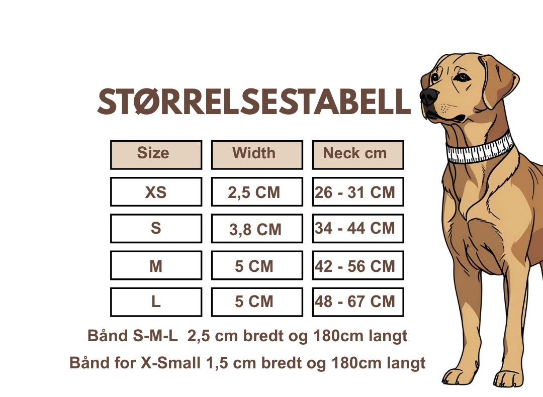 Solid Halsbånd- og linesett - Lyngrosa